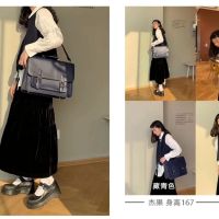 Portable Briefcase Business Bag Computer Female 2021 Multi-Purpose Cambridge Uni British R Preppy Style Backpack Shoulder Messenger