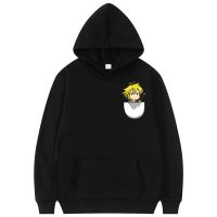 2023 NewAnime Seven Deadly Sins Meliodas Pocket Chest Mark Hoodie ผู้ชายความคิดสร้างสรรค์เสื้อกันหนาว Man Streetwear