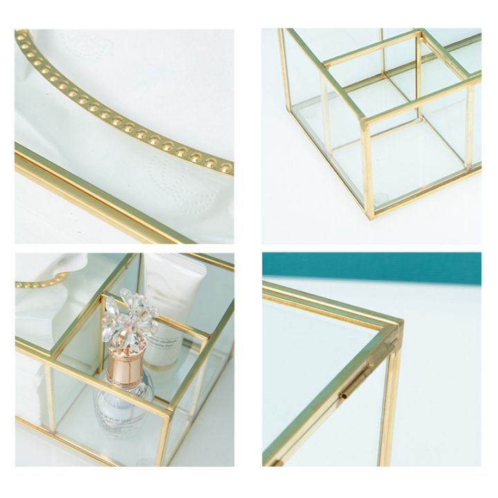 gold-tissue-box-rectangular-clear-glass-paper-tissue-box-for-home-tissue-dispenser-geometric-glass-tissue-box