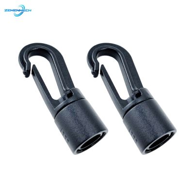 2PCS Plastic Snap Hook Buckle Bungee Shock Tie Cord Ends Lock For Outdoor Camp Clothesline Elastic Rope Hook Marine Accessories Accessories