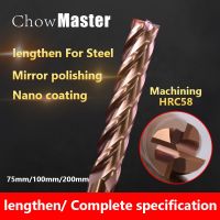 HRC58 CNC Tools 4F Milling Cutter Carbide End Mill Alloy Coating ทังสเตนเหล็กไม้เหล็กตัดเครื่องมือเครื่องจักรกลตัดโลหะ