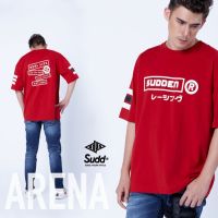 Sudd เสื้อคอกลม ชาย oversize  รุ่น Arena สีแดง