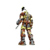 LEGO BZB MOC Shooting Video Game Dooms Mech Warrior Shooter Building Block Set Soldier Fighter Model Assemble Kid Brick Toys for Boys