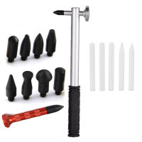 เครื่องมือช่าง Paintless Dent Repair Tools Dent Removal Rubber Repair Hammer Tap Down With 9 Heads Paintless Repair Tools