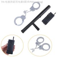 【CW】♗❆▥  3Pcs Kids Riot Cop Handcuffs Baton Walkie Talkie Pretend Roles Gifts for children