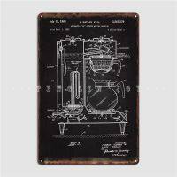 ป้ายโลหะเครื่องชงกาแฟ1963สโมสรโรงรถตลกตกแต่งผนังผนังถ้ำโปสเตอร์ดีบุก0707