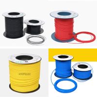 10M ID 0.3/0.4/0.5/0.6/0.7/0.8/0.9/1mm PTFE F4 Tubing Rigid Pipe 260℃ Heat Resistant Wrap Wire Cable Sleeve Black/Red/Yellow Wires Leads Adapters