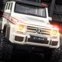 1:24จำลอง -Benz G500ดัดแปลงรุ่นล้อแม็กรถยนต์รุ่นเสียงและแสงดึงกลับรถของเล่นโลหะเครื่องประดับของขวัญ