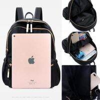 OO8-Fashion Women Black Small Backpack Travel Oxford Cloth Handbag Shoulder