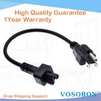 3 Prong AC Short Power Cord 1ft Nema 5-15P Male to IEC 320 C5 Female Laptop Power Replacement Cord for Notebook Computer 0.3m