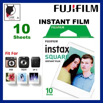 30 Sheets Fujifilm Instax Square Film White and Black Edge Instant Film  Photo Paper for Fujifilm instax SQUARE SQ20 SQ10 Camera