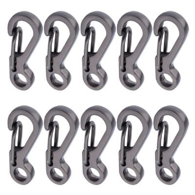 【CW】 10/20/30 Pcs Clasps Climbing Carabiners Survival Paracord Keychainl Buckle Clip