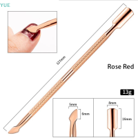 ?【Lowest price】YUE Cuticle NAIL Pusher ช้อนเล็บเล็บ Pusher Scraper Remover สแตนเลส