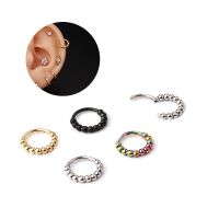 1Piece Surgical Steel Tornito Nose Clicker 16G Septum Piercing Clicker Ear Cartilage Pircing Earring Helix Septum Cliker Ring Body jewellery