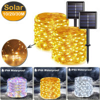 102030M LED Solar Light Outdoor String Lights Waterproof Fairy Lights Decor for Holiday Christmas Party Street Garland Garden
