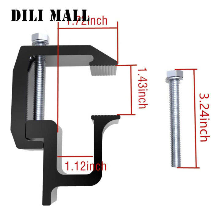 dili-ตัวหนีบยึด-mall4pcs-หมวกหลังคารถบรรทุกสำหรับแคมป์เปลือกหนักที่ยึดที่หนีบอุปกรณ์เครื่องมือทดแทน