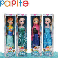 PAPITE【Ready Stock】Frozenโมเดลเคลื่อนไหวตกแต่งตุ๊กตาเจ้าหญิงแอคชั่นฟิกเกอร์สำหรับสะสมภาพAnnaราชินีหิมะเอลซามงกุฎแช่แข็งKids Toys