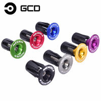 GCD 2Pcs Bike Bar End Plugs Aluminum Road Bicycle Grip Anti-slip Firm Handlebar Caps