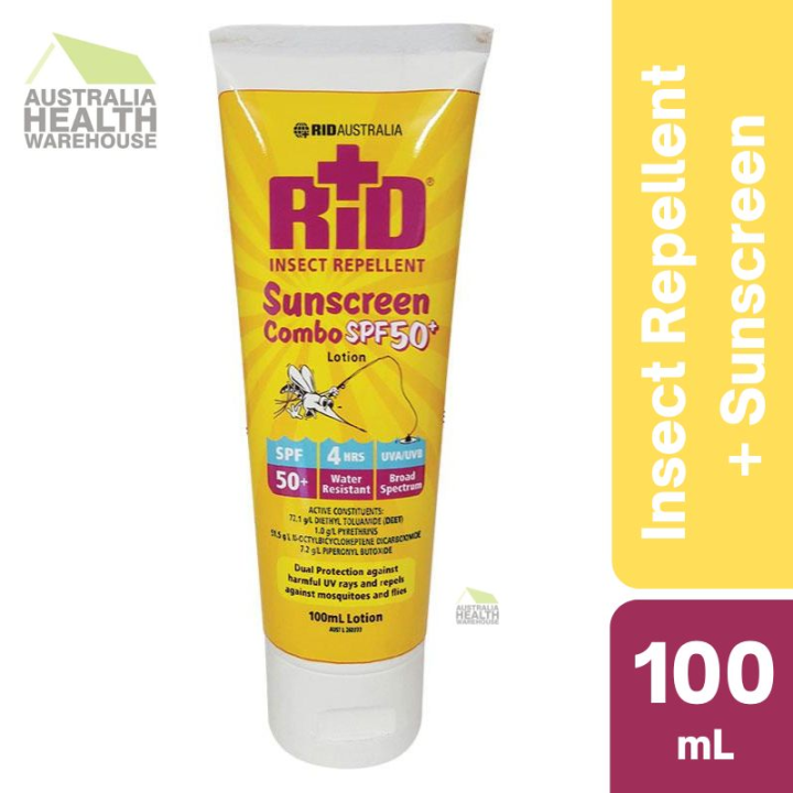 Rid Insect Repellent SPF50+ Sunscreen Combo Lotion 100mL June 2025 Lazada Singapore