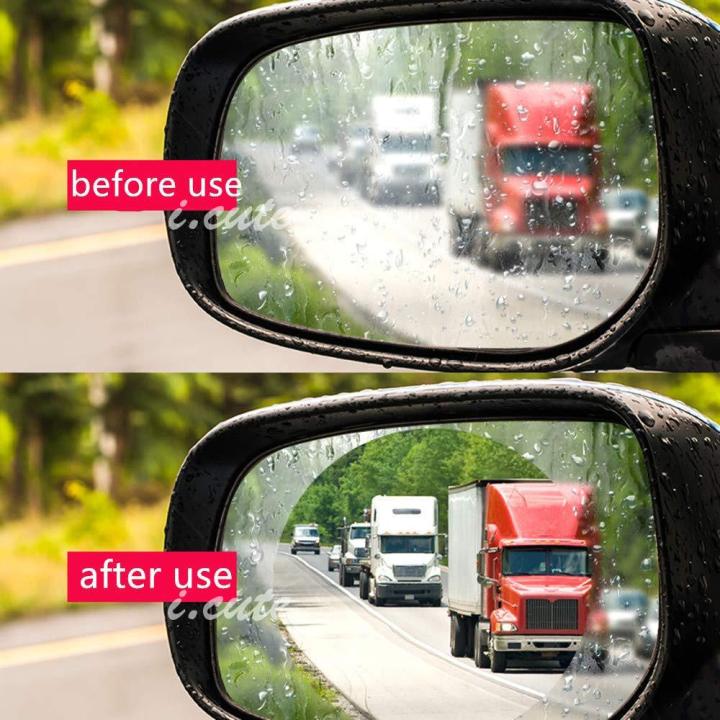 djai-แผ่นฟิล์มกันน้ำ-กระจกมองข้าง-กรองแสง-ลดแสงสะท้อน-ตัดหมอก-กันน้ำ-car-rearview-mirror-rainproof-film-anti-fog-anti-glare-anti-scratch-universal
