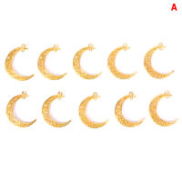 BAREN 10ชิ้น/เซ็ต Antique Alloy Moon Charms จี้เครื่องประดับการค้นพบ DIY CRAFT making