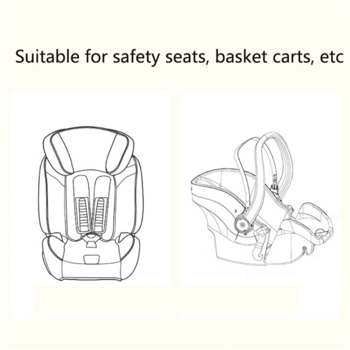 เบาะรองนั่งรถเด็กทารกเสื่อเพื่อความปลอดภัยสำหรับรถเข็นเด็กแรกเกิดรถเข็นเด็กเกียร์เดินทางสำหรับรถเข็น-fofoo