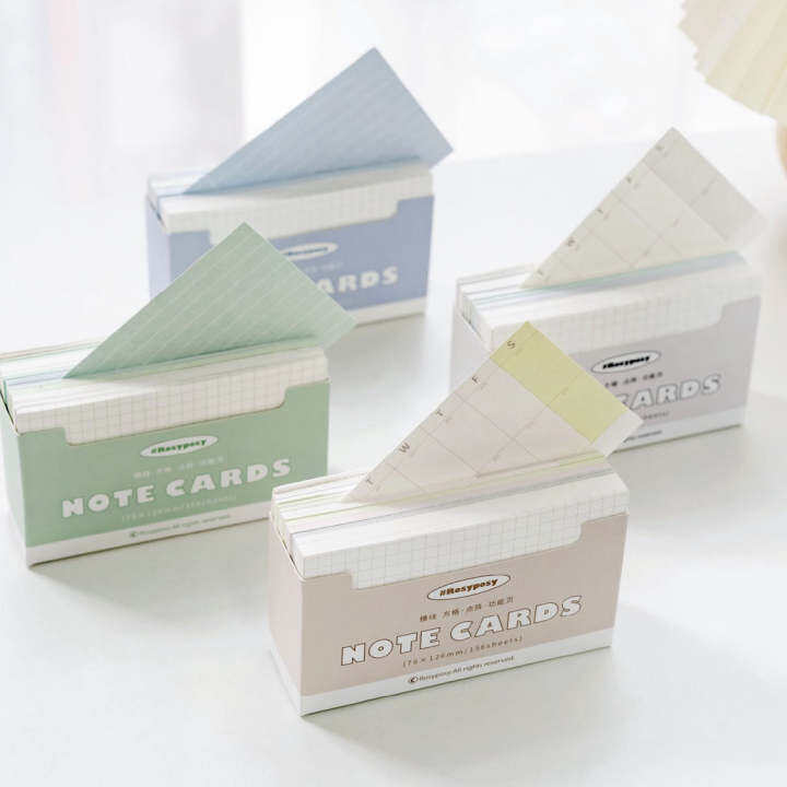 CdailyIndex Card Plan Note Paper Student Word Card Checkered