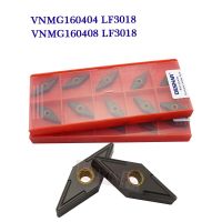 10PCS VNMG160404 VNMG160408 LF3018 คาร์ไบด์แทรกต้นฉบับ DESKAR CNC เครื่องกลึงเครื่องมือตัดเครื่องมือกลึงภายนอกสําหรับเหล็กหล่อ