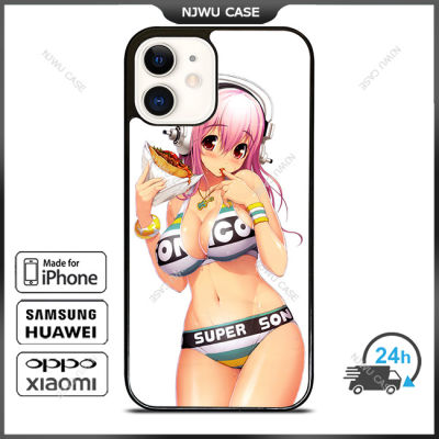Super Sonico Anime Phone Case for iPhone 14 Pro Max / iPhone 13 Pro Max / iPhone 12 Pro Max / XS Max / Samsung Galaxy Note 10 Plus / S22 Ultra / S21 Plus Anti-fall Protective Case Cover