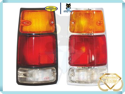 ไฟท้าย อีซูซุ TFR ISUZU ปี 1988-1996 ทีเอฟอาร์ ชุบโครเมี่ยม / สีดำ มังกรทอง ตราเพชร ไดมอนด์ Diamond