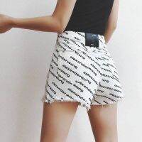 Denim short pants for women a-line