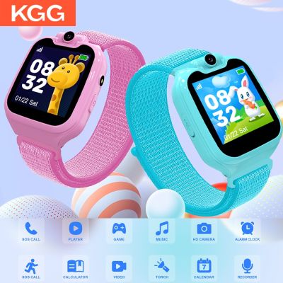 ZZOOI 1.54 inch Kids Music Smart Watch 2G Call Phone Watch with TF Card 16 Games Watch Rotable Camera Step Count Children Clock Gifts