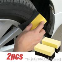 hot【DT】✔▨  2Pcs Cleaning Sponge Car Tire Wax Polishing Tyre Brushes Tools