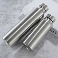 【YF】♛□  2021 650/1000ml Bottle Mug Leak Proof Thermosmug Wall Camping Gym Metal Flask