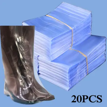 50pcs PVC Heat Shrink Bag Dustproof Anti-oxidation Hot Sealing Film Home  Shoe Storage Bags Transparent Sealing Film