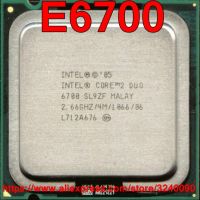 ตัวประมวลผล E6700คู่แบบ2แกน CPU Intel ของแท้2.66GHz/4M/1066MHz Dual-Core 775 Gratis Ongkir จัดส่งเร็ว