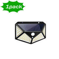 124810PCS 100 LED Solar Power Wall Light Motion Sensor Waterproof Outdoor Garden Lamp