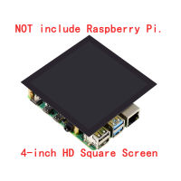 4นิ้ว Touch Screen Expansion Board Square DPI จอแสดงผล LCD Monitor โมดูลหมวกสำหรับ RPI Raspberry Pi Zero 2 W WH 3B 4B 3รุ่น B 4