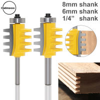 ChgImposs 1ชิ้น1/4นิ้ว6Mm 8Mm Shank Fingerบิตเราเตอร์ใช้ร่วมกันเดือยไม้เครื่องตัดมิลลิ่ง