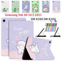 สำหรับ Samsung Galaxy Tab S2 8.0 "9.7" S7 S8 11.0 "S7 + S8 + S7FE 12.4" Tab A6 10.1 "10.5" 10.4 "2016 2019 2021 X700 T500 X200 T580 Tab E 9.7" t560แท็บเล็ตเด็กน่ารักการ์ตูนยกยืนหนังกันกระแทกที่ครอบคลุมกรณี