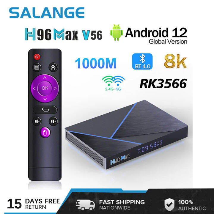 Boîtier Smart TV - RNCYN - H96 MAX V56 - Android 12.0 - 4 Go/32 Go/8 Go