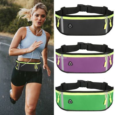 Sport Running Phone Case Waist Bag For Women Men Waterproof Comfortable Cycling Running Bag Safty Reflective Tape Sport Belt Running Belt