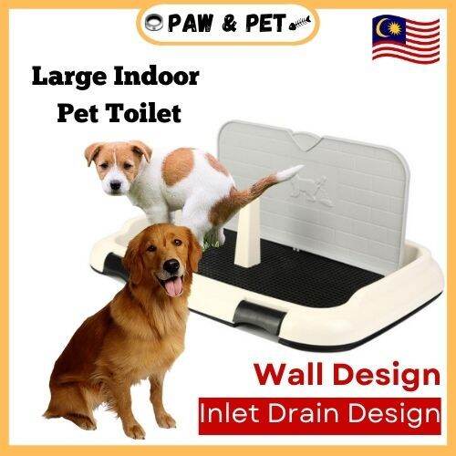 Dog Pee Tray with Wall and Pillar Toilet Pee Pad Large & Small Size