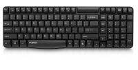 Rapoo E1050 Keyboard USB Wireless 2.4G  ไทย-ENG 104 Keys KB-E1050-Black