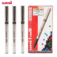 ปากกาโรลเลอร์บอลปากกาเจล0.7มม. 12ชิ้นสำหรับ Mitsubishi Uni-Ball Tine Deluxe UB-177กันน้ำหมึกสีดำ/ น้ำเงิน/แดง