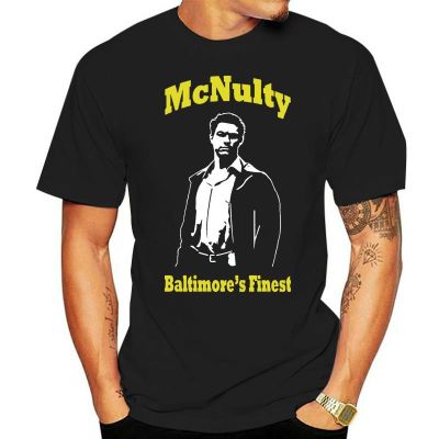 [COD]เสื้อยืดคอกลม ผ้าฝ้าย 100% พิมพ์ลาย McNulty Baltimores Finest สําหรับสุภาพสตรีS-5XL  9B8D
