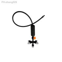 1PC Garden 5-Outlet PVC Mist Nozzle Greenhouse Hanging Sprinkler Spray Atomizer Anti Drip Irrigation Spray