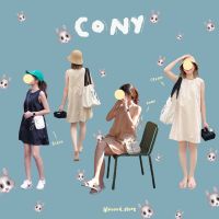 CONY ? เดรสแขนกุด ผ้าคอตตอน