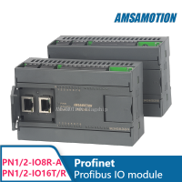 Amsamotion Profinet รถบัสระยะไกลกระจาย IO ดิจิตอลอนาล็อกการขยายตัวการได้มาซึ่งสัญญาณโมดูล PN1 PN2-IO8R-A 6AI 2AO Profibus