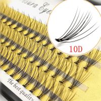 60 clusters/box individual eyelashes10d natural false eyelashes bundles extension eyelash cluster